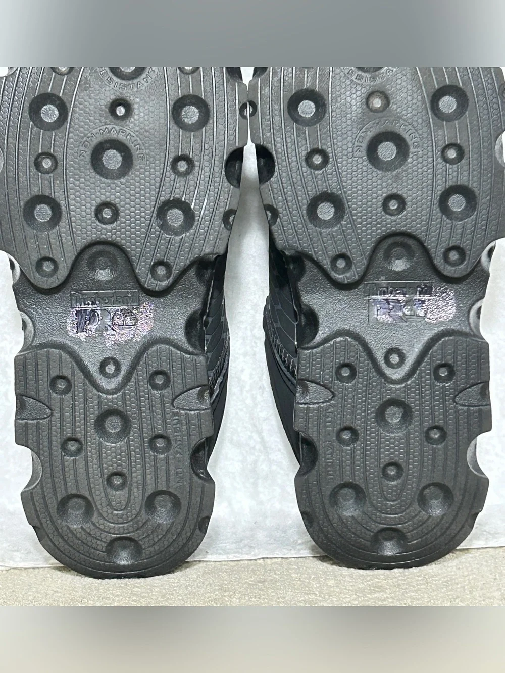 Timberland Pro Women’s Black Powertrain Sport Alloy Toe Work Sneaker Shoes SZ 8W